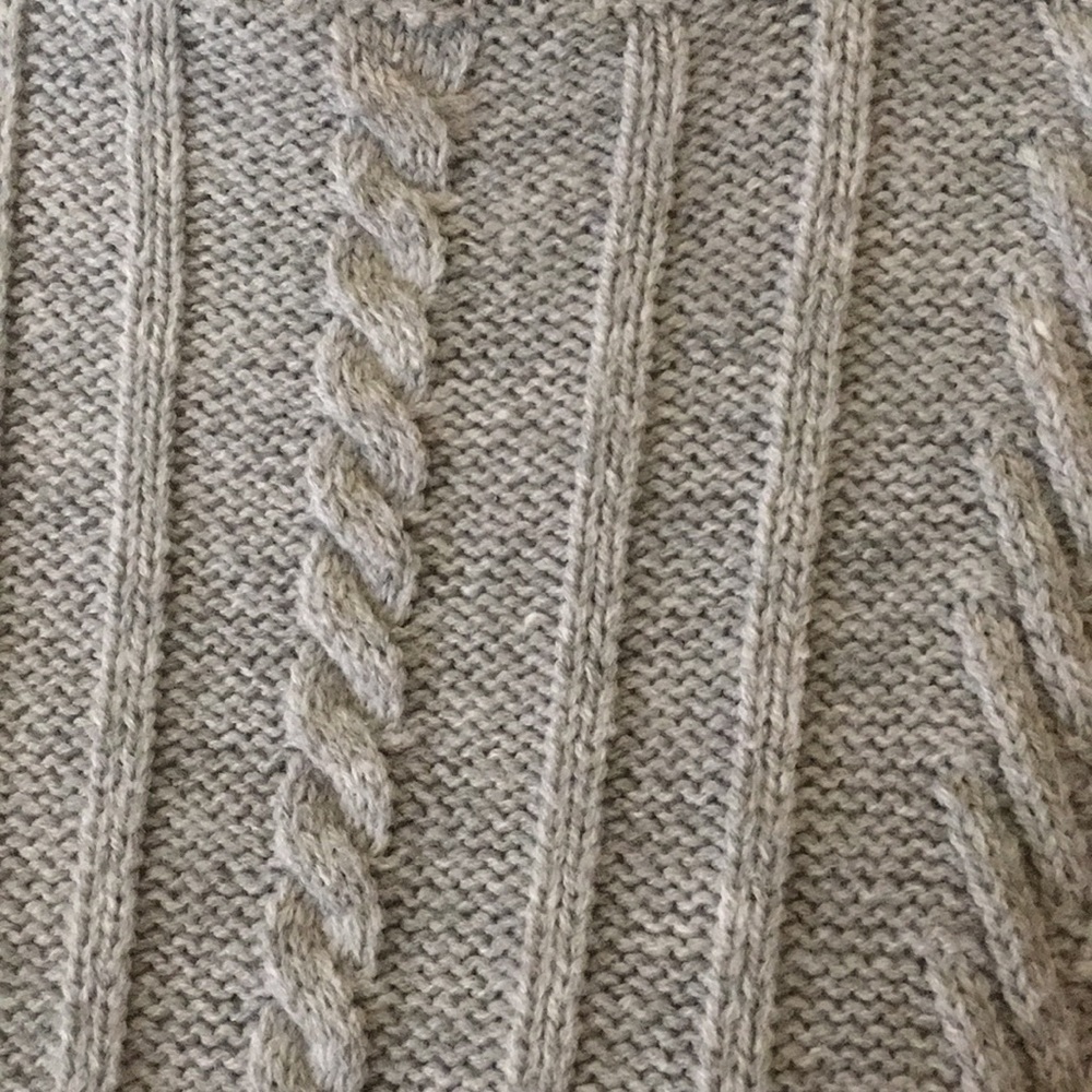 Haute Rogue Ruffle Sleeve Cable Knit Sweater Small - Picture 13 of 15